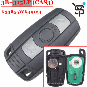 Top quality car key  remote key 3 button 315/433/868/315 MHZ
